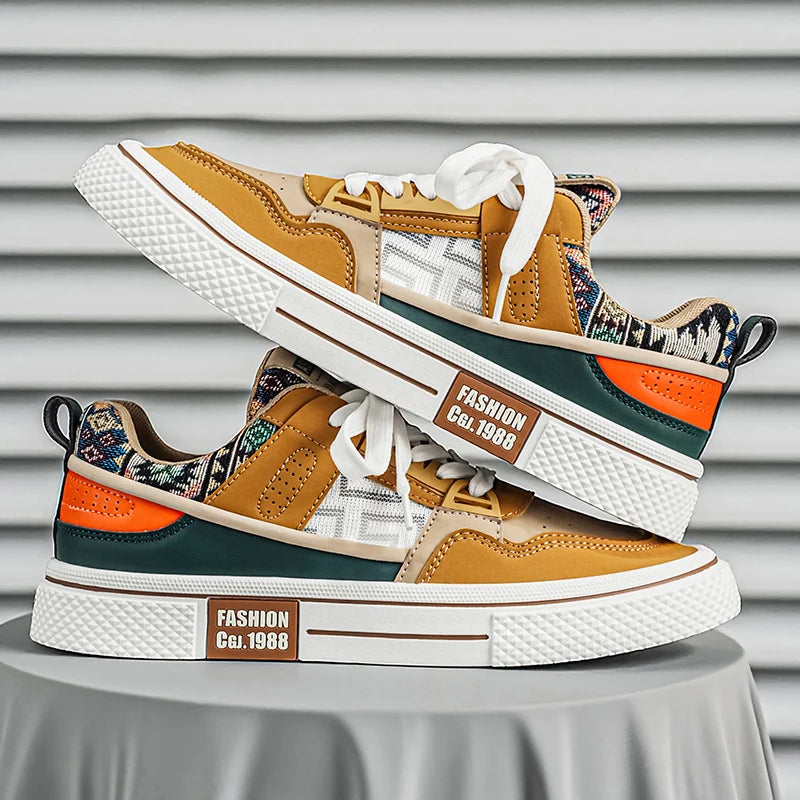 2026 Spring New Men's Casual Low-Top Trendy Canvas Shoes Versatile Breathable Skate Shoes for Daily Wear Suitable for Outdoor Activities