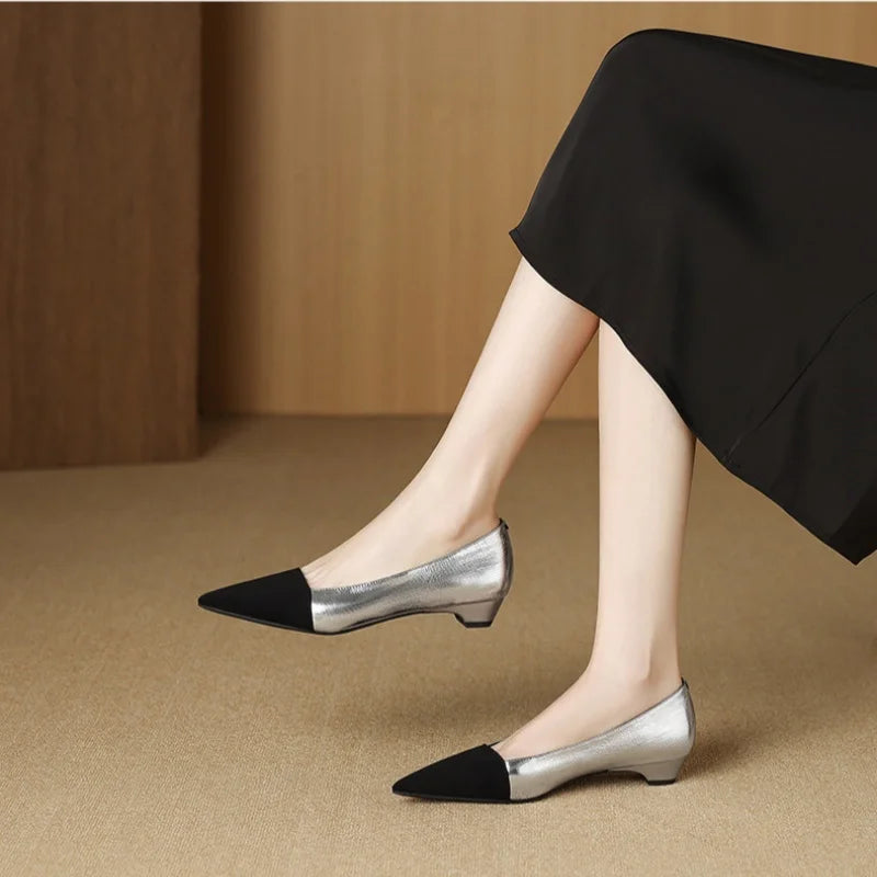 French ladies' high-heeled shoes fashion temperament shallow mouth elegant office women's shoes women's high heels