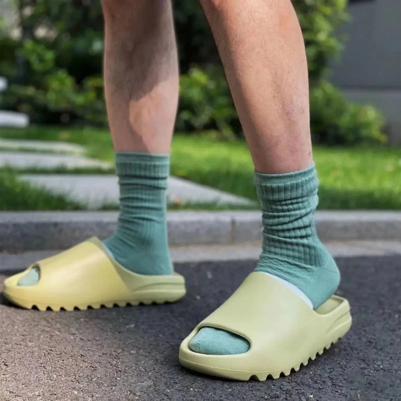 House Shoes Non-Slip thick Soft Platform Slide Sandals for Women Men Indoor Outdoor Shower Bathroom Slipper for Adult