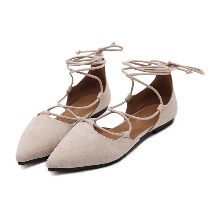 New Womens Shoes Fashion Pointed Tip Roman Sandals Exquisite Lace Hollow Out Casual Shoes for Woman Designer Shoes