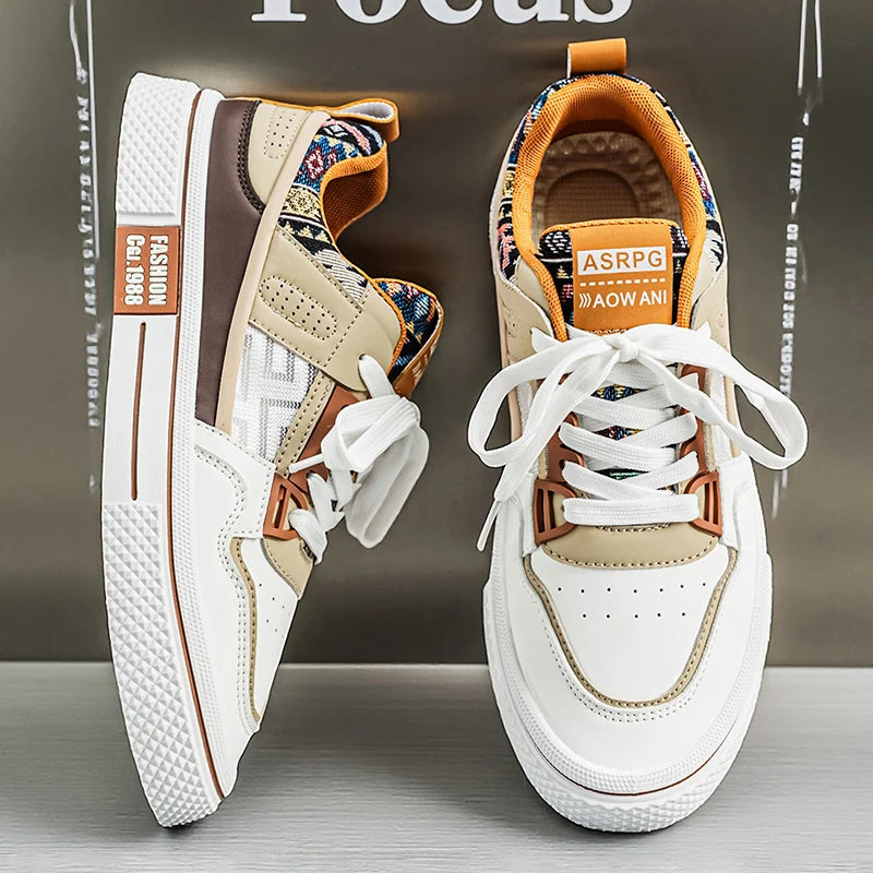 2026 Spring New Men's Casual Low-Top Trendy Canvas Shoes Versatile Breathable Skate Shoes for Daily Wear Suitable for Outdoor Activities