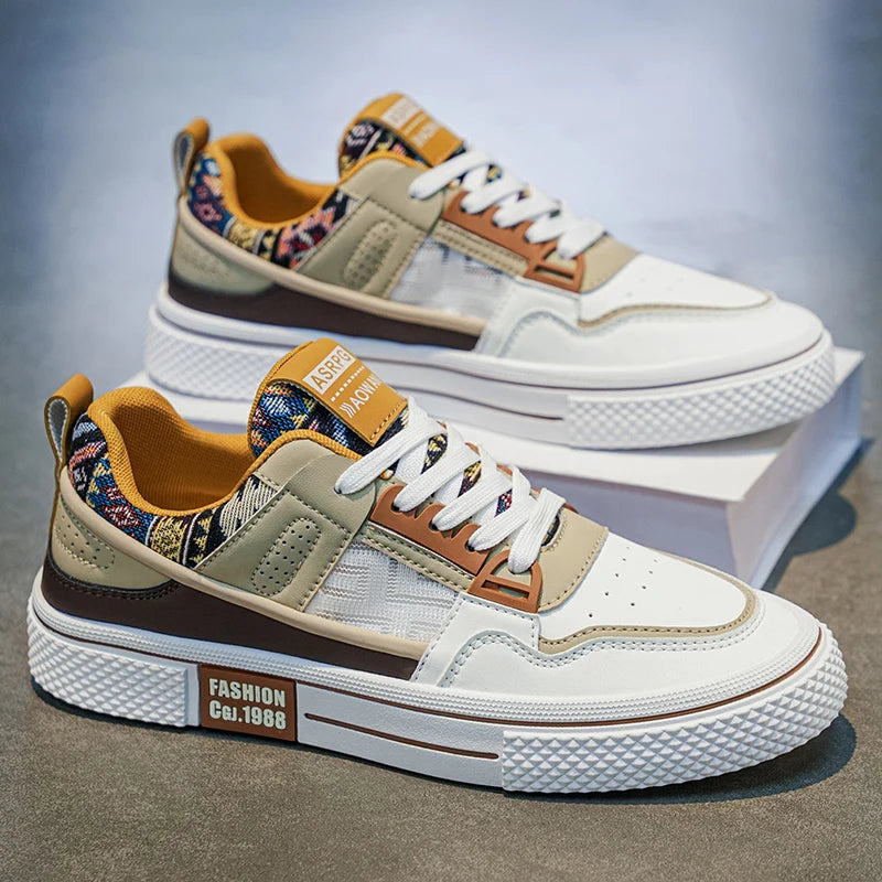 2026 Spring New Men's Casual Low-Top Trendy Canvas Shoes Versatile Breathable Skate Shoes for Daily Wear Suitable for Outdoor Activities
